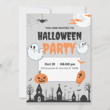 Convite para Festa de Halloween