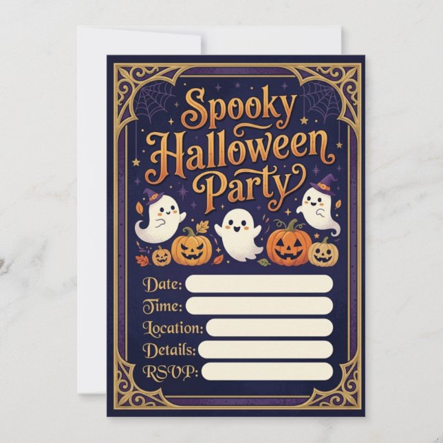 Convite para Festa de Halloween  (Frente)