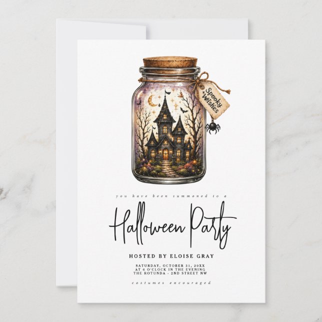 Convite para Festa de Halloween (Frente)