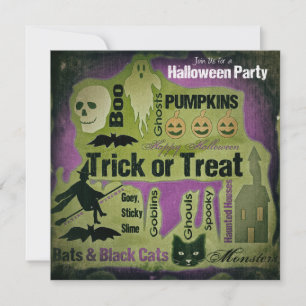 Convite para Festa de Halloween