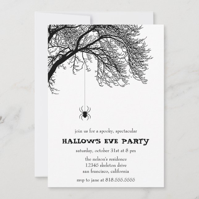 Convite para Festa de Halloween (Frente)