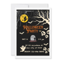 Convite para Festa de Halloween Assustadora