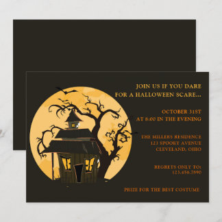 Convite para Festa de Halloween Assustadora