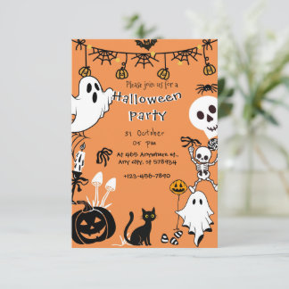 Convite para Festa de Halloween | Assustadoramente
