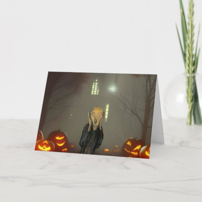Convite para Festa de Halloween. Cartão (Frente)