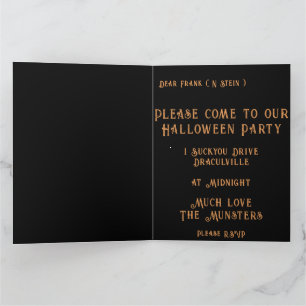 Convite para Festa de Halloween da Ilustração de S