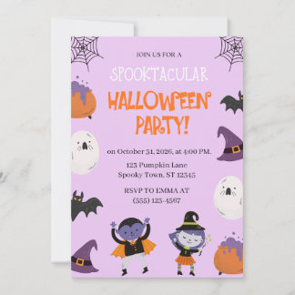 Convite para Festa de Halloween das Crianças 