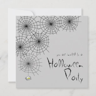Convite para Festa de Halloween de Aranha