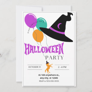 Convite para Festa de Halloween de Cavalo