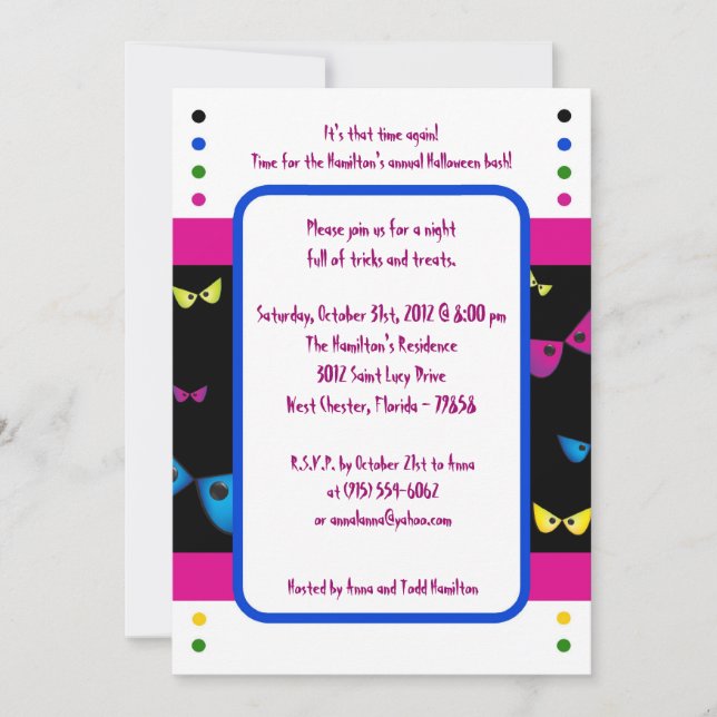 Convite para Festa de Halloween de Mau de 5x5 (Frente)