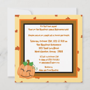 Convite para Festa de Halloween de Pumpkin Patch 5