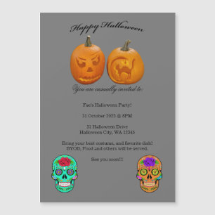 Convite para Festa de Halloween de Pumpkin Sugar S
