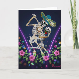 Convite para Festa de Halloween Dia De Los Muertos
