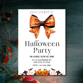 Convite para Festa de Halloween do Arco de Bolinha