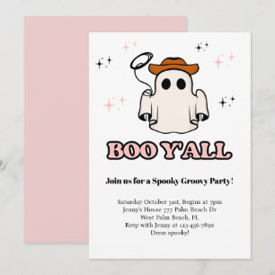 Convite para Festa de Halloween do Boo Y Groovy