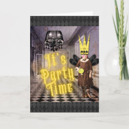 Convite para Festa de Halloween do Gótico Vintage