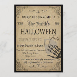 Convite para Festa de Halloween dos Espíritos