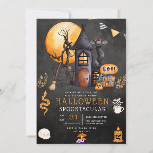 Convite para Festa de Halloween em Casa Assombrada
