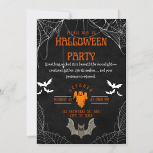Convite para Festa de Halloween Fantasma