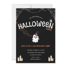 Convite para Festa de Halloween | Fantasma Assusta