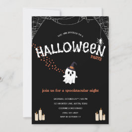 Convite para Festa de Halloween | Fantasma Assusta