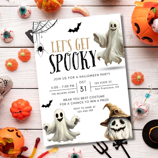 Convite para Festa de Halloween, Noite Assustadora (Criador carregado)