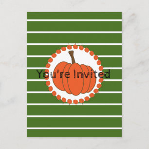 Convite para Festa de Halloween Verde