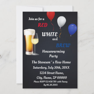 Convite para Festa de Inauguração da Red, White & 