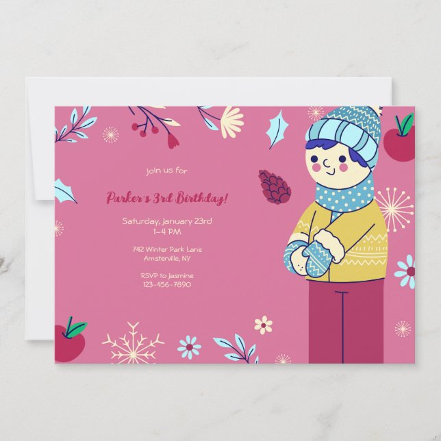 Convite para Festa de Inverno (Frente)