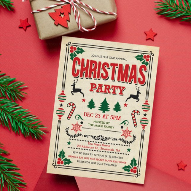 Convite para Festa de Inverno de Natal (Criador carregado)