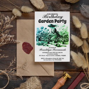 Convite para Festa de Jardim Encantado dos Jardins