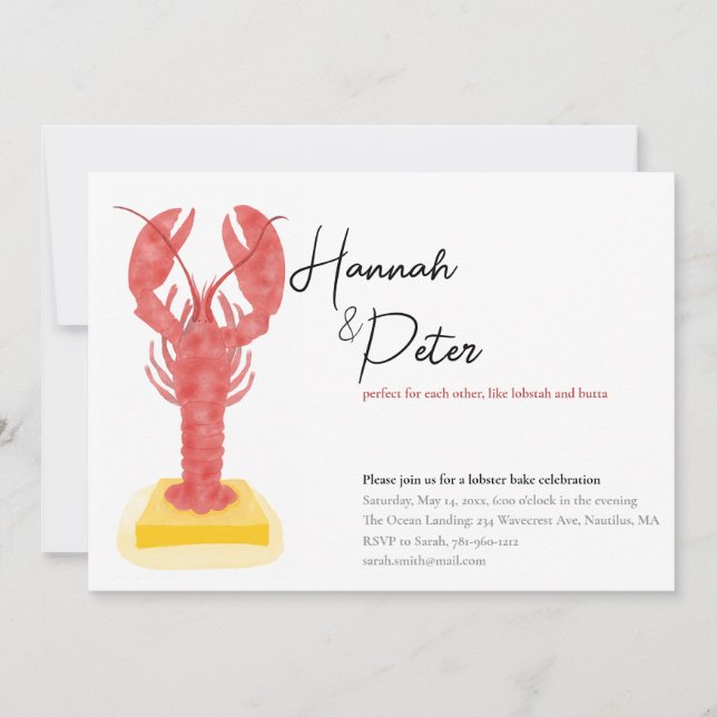Convite para Festa de Lagosta (Frente)