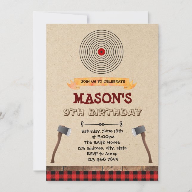 Convite para festa de lançamento de machado (Frente)