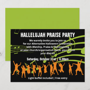 Convite para Festa de Louvor Alternativa de Hallow