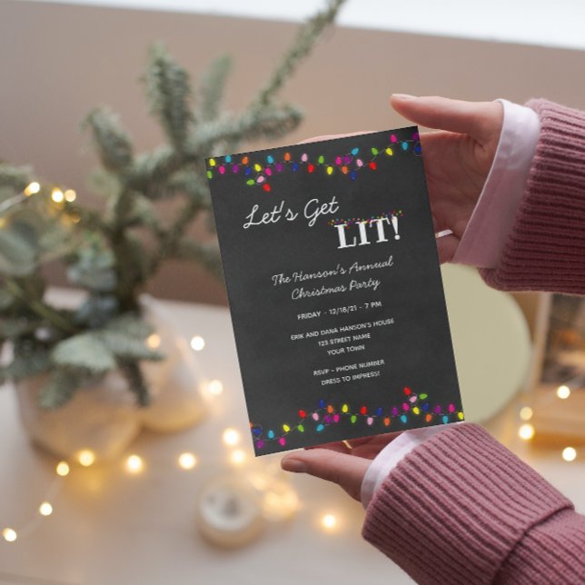 Convite para Festa de Luzes de Natal (Criador carregado)
