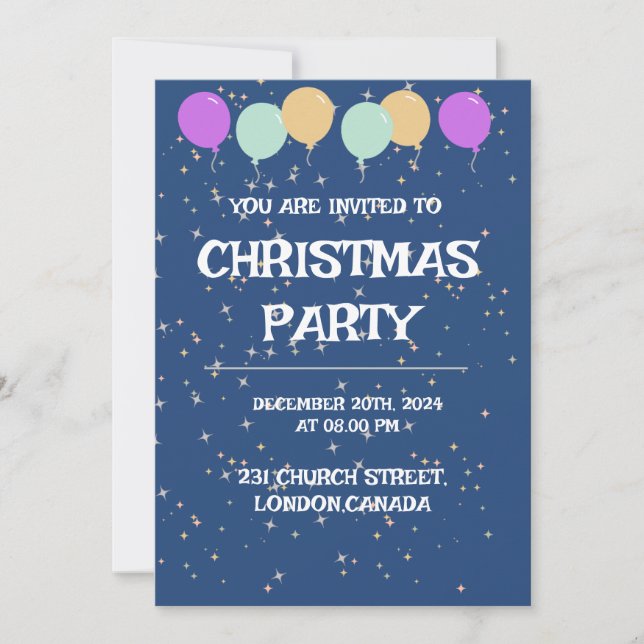 CONVITE PARA FESTA DE NATAL (Frente)