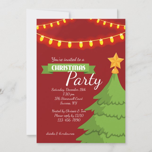 Convite para Festa de Natal (Frente)