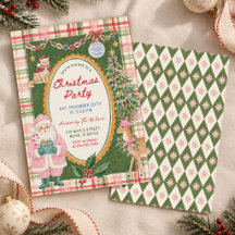 Convite para Festa de Natal Colorida e Caprichosa