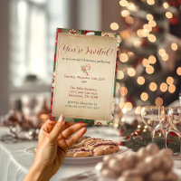 Convite para Festa de Natal com Colcha de Retalhos