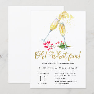 Convite para Festa de Natal com Coquetel