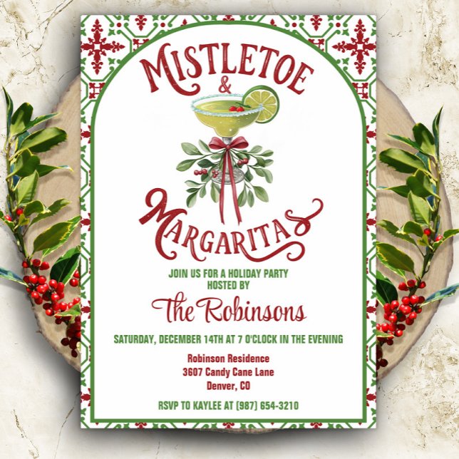 Convite para Festa de Natal com Coquetel (Criador carregado)
