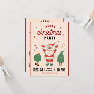 Convite para Festa de Natal com Papai Noel