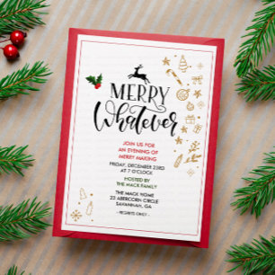 Convite para Festa de Natal de Inverno
