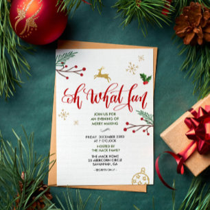 Convite para Festa de Natal de Inverno