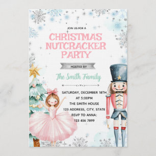 convite para festa de natal de inverno do quebra-n