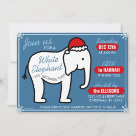 Convite para Festa de Natal do Elefante Branco (Az