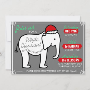 Convite para Festa de Natal do Elefante Branco (Ci