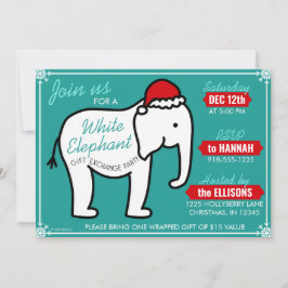 Convite para Festa de Natal do Elefante Branco (Tu