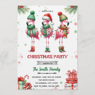 Convite para Festa de Natal do Flamingo