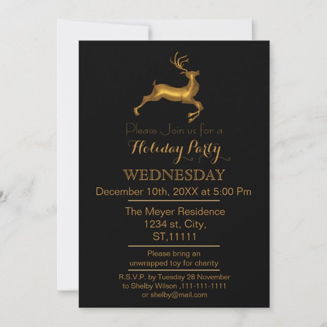 Convite para festa de Natal do Renascer dourado e  (Frente)